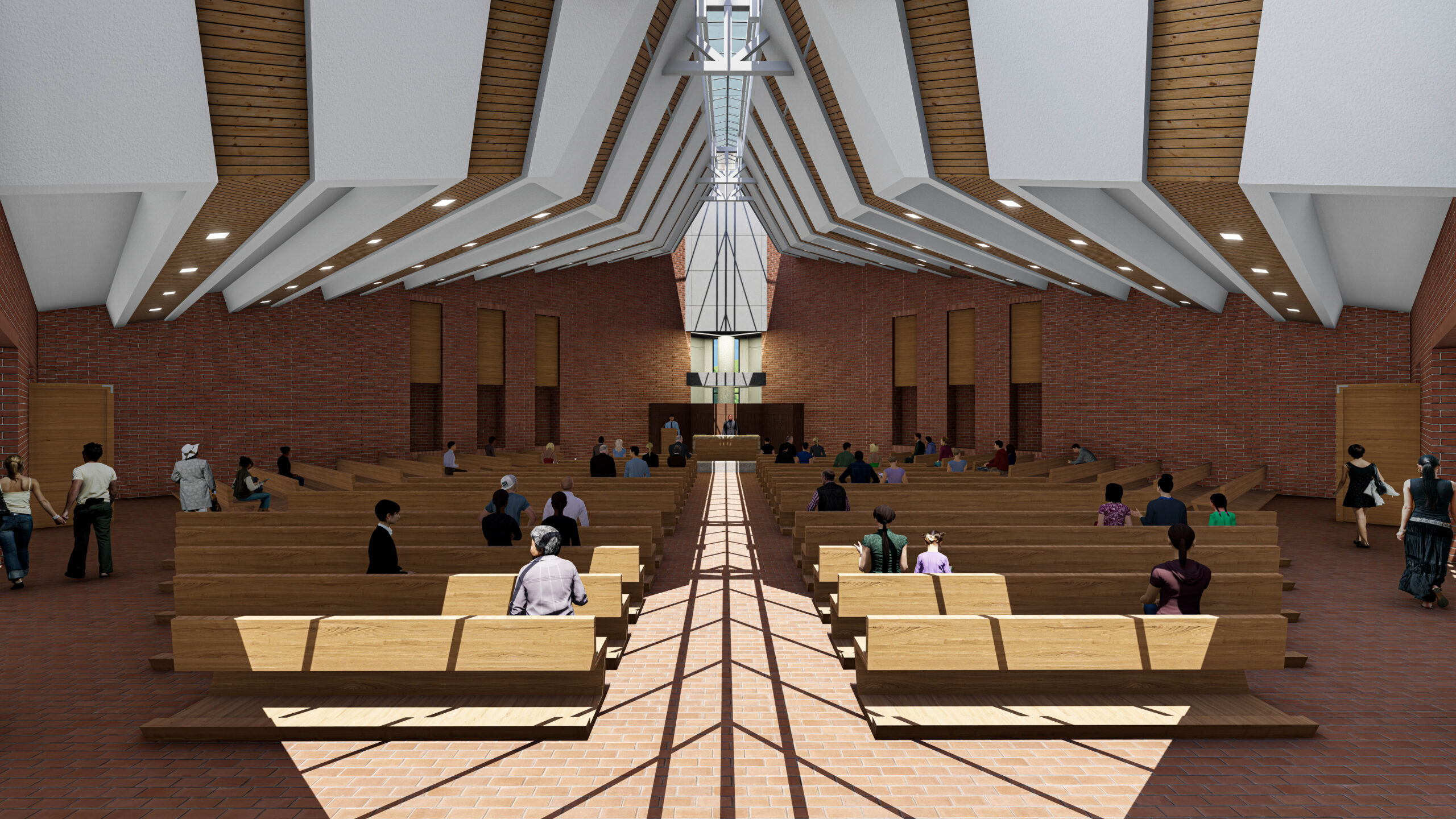 Interior Proyecto Parroquia